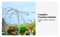 Fish Tank Siphon Vacuum Removes Debris Aquarium Gravel Vacuum Easy to Use Manual Aquarium Siphon for Pet Owners, Beginners, Home