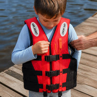 Adult & Kids Life Vest with High Buoyancy for Swimming, Fishing, Boating, and Portable Use