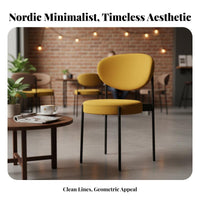 Nordic Design Molded Shell Chair Light Luxury Seating Furniture Designer Inspired Minimalist appearance for Cafe Owners, Interior Decorators, Dining Room, Kitchen, Restaurant, Home Office