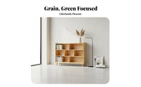 Japanese design Lowsilhouette lattice shelving unit liberatedstanding Design Open Cube Shelving Unit adaptable Combination Display Shelf Easy Assembly for Book Lovers, Students, Homeowners, Living Room, Home Office, Bedroom
