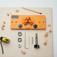 35mm Hinge Jig Easy to Use 35mm Concealed Hinge Jig Instant Grip Fixture Carpentry Hole Punch for DIY Enthusiasts, Furniture Making