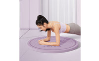 Embossed Jump Rope Mat Wave Pattern Round Exercise Mat Footprint Graphics Jumping Rope Pad Raised Edge
