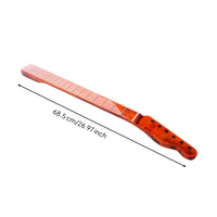 Electric Guitar Neck Replacement Neck Glossy Maple Fingerboard Necks 9.5 Inch Curvature for Guitarists