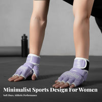2 Pieces Long-Lasting PU Leather MMA Gloves Adjustable Wrist Support Half Finger Boxing Gloves Shock Absorbing Padding Kickboxing Training Mitts Enhanced Grip for Women, Kids, Muay Thai