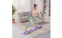 Foldable Sliding Exerciser Slim Leg Exerciser with Handlebar Compact Exercise Machine Smooth for Adults, Home Gym, Apartment