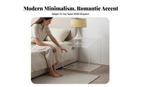 Modern Minimalist design U-Shapedd emphasis Table Space-Saving U-Shapedd Stand multifunctional Use Nightstand Sturdy Construction for Apartment Dwellers, Young Adults, Interior Decorators, Bedroom, Small areas, Living Room, Home Office