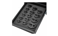 15 Pieces Interchangeable Head Wrench Set Non-Slip 3/8 Drive Wrench Head Set Marked Sizes Technician Tool Kit for Mechanics, Machinery Maintenance