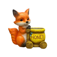 Creature Planter Animal-Shaped Creature Flower Pot Adorable Planter with a Honey Pot for Gardeners, Patio