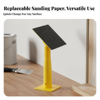 Multi-Functional Swivel Head Pole Sander High-Elastic Sponge Base Extension Pole Sander Ergonomic & Lightweight for Homeowners, Woodworking