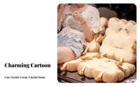 Thick Padding Toast Shaped Cushion Soft and Comfortable Soft Toast Seat Pad Cute Design for Students, Teens, Bay Window, Dorm Room, Bedroom