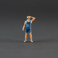 1:64 Scale Police Figure Realistic Detail Miniature Cop Figurine Figurine Hand-Finished 1:64 Scale Figure for Collectors, Hobbyists