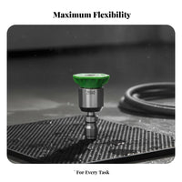 360 Degree Rotation Swivel Spray Nozzle Stainless Steel 304 Universal Joint Spray Nozzle for Car Washing, Driveway Cleaning