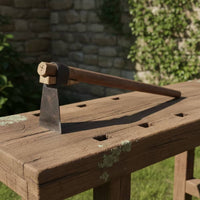 Hand Hoe with Wooden Handle Garden Hoe with Wooden Handle Heavy Duty Tool for Vegetable Plots