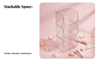 Multi-Compartment Box with carrying grip Clear Design Cosmetic Organizer Large Capacity sturdy for Makeup lovers, Dressing Table