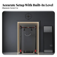 Damage-without Damage Doorway Pull Up Bar Wall-Friendly Design Adjustable No-Drill Pull-up Bar High Load Capacity Versatile Use for Adults, Kids, Indoor