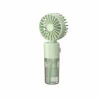 USB Rechargeable Handheld Misting Fan Compact Handheld Fan with Mist Small Cooling for Commuters, Students, Travel