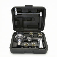 Compact Wrench Kit with Case Heavy Duty Tire Lug Nut Wrench Convenient Tire Changer Manual for Car Owners
