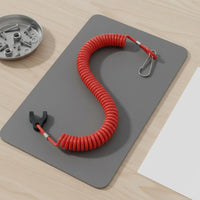 Flameout Lanyard Coiled Power-Interrupt Cord Spring-Style Boat Engine Kill Switch Cord for Boaters, Boating
