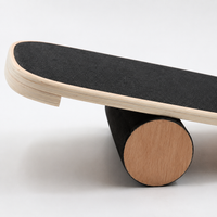 Balance Core Training, Indoor Exercise, For Adults, Fitness, Wooden, 73.5x28cm, Maple Wood, Roller Type, Rectangular