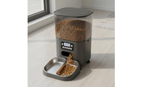 Automatic Pet Feeder Portion Control Smart Cat and Pet Feeder Humidity-Resistant Timed Food Dispenser for Those Away from Home, Business Trips