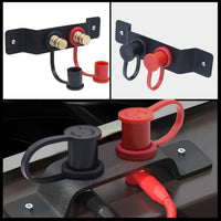 Post Mount with Insulating Boots Insulated Remote Terminals Easy to Install for Vehicle Owners, Engine Bay