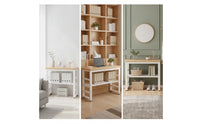 Wall-Leaning Bookshelf Space-Saving Wall-Leaning Bookcase Compact Two-Tier Storage Rack for Living Room, Study, Apartment