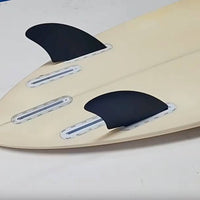Black Surfboard Tail Fin Streamlined Nylon Fiberglass Fin Plastic Board Accessory