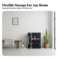 utilitarian aesthetic Shipping Container Nightstand Lockable Bedside Nightstand Creative Design Small Cabinet space-saving for Students, Young Adults, Homeowners, Bedroom, Dorm Room, Office