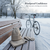 Alpaca Wool Knit Touchscreen Gloves for Women - Warm Winter Outdoor Cycling & Office Use
