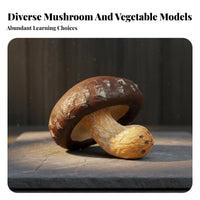 Simulation Mushroom Clear Texture Realistic Mushroom Model No Decay Simulation Food Model for Children