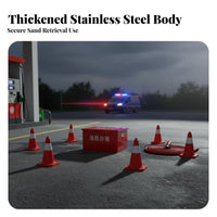 Thickened Material Fire Sand Box Heavy Duty Fire Extinguishing Sand Container Strong Load-Bearing Safety Equipment Deformation Resistant for Factory Workers, Property Managers, Gas Station Attendants, Factories, Construction Sites, Warehouses, Workplaces