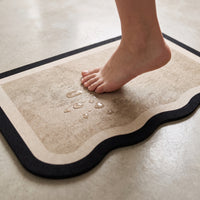 Diatomaceous Earth Bathroom Mat Quick Dry Absorbent Non-Slip Mildew Resistant Floor Mat