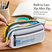 Ins Style High-Capacity Pencil Case for Girls, Unique Design Stationery Organizer