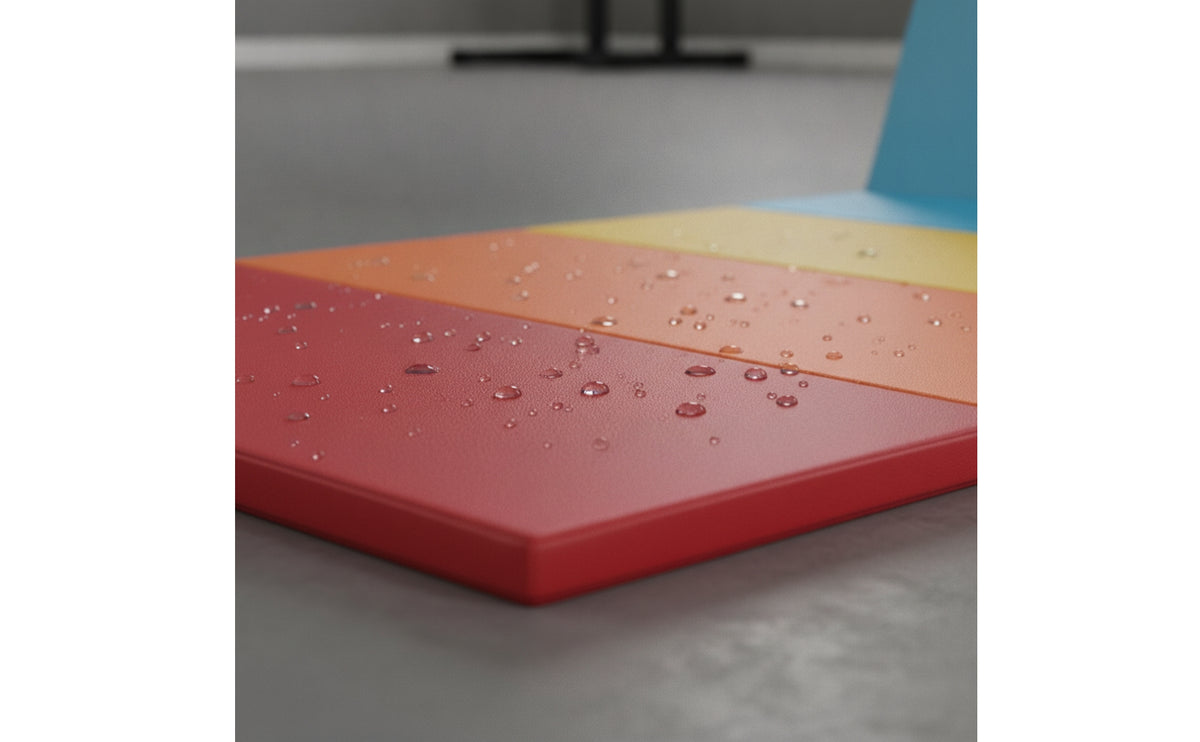 Five-Fold Training Mat Foldable Folding Mat with Handle Portable for Beginners, Stretching, Floor Exercise Discipline
