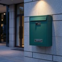 Wall-Mounted Mailbox Protected Mailbox with Lock Lockable Letterbox for Porch, Entryway