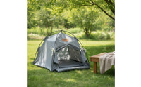 Semi-Enclosed Cat Tent Cushioned Cat Bed with Cushion Cozy Pet Teepee Indoor for Cats, Small Pets, Balcony