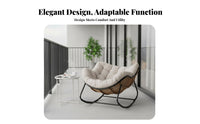 Reclining de-stressingsign pade-stressingd Rocking Lounger Padde-stressingd pad pade-stressingd Patio rocker Ergonomic Support Lounge Chair Mode-stressingrn de-stressingsign for Adults, Seniors, Homeowners, Balcony, Living Room, Bedroom, Study
