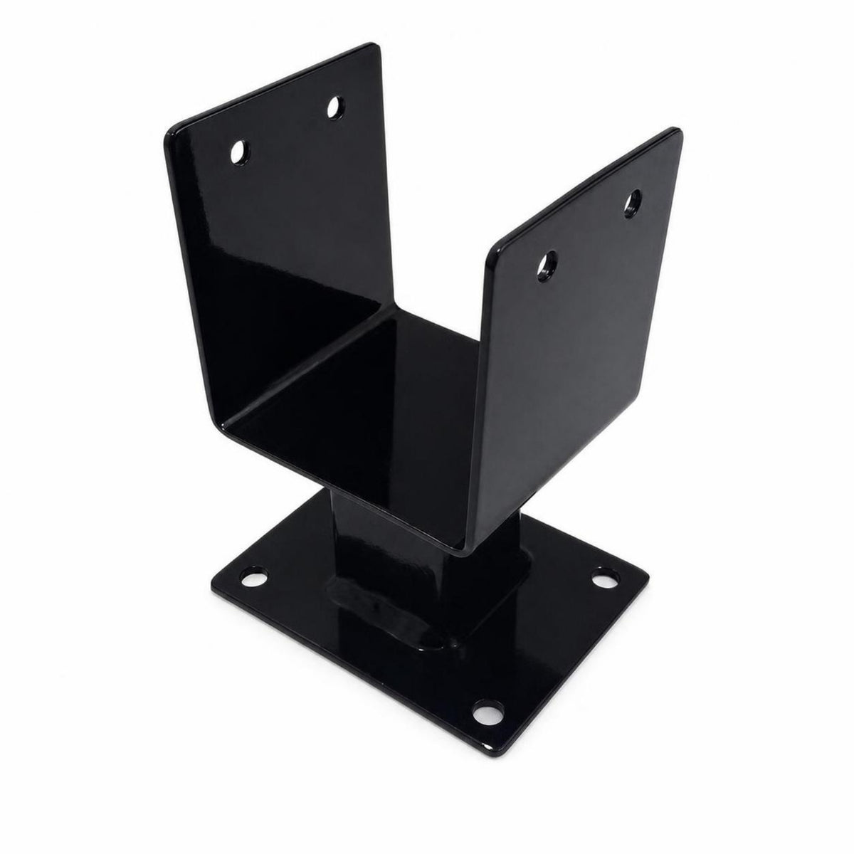 4 Pieces C-Shaped Post Support Bracket Metal Fence Post Bracket High-Sturdy uShaped for Home Improvers, Railing