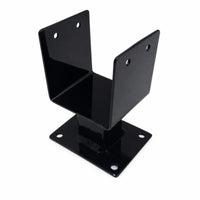 4 Pieces C-Shaped Post Support Bracket Metal Fence Post Bracket High-Sturdy uShaped for Home Improvers, Railing