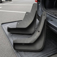 4 Pieces Front and Rear Set Black Mud Flaps Vehicle Contour Fit Curved Wheel-Arch Mud Flaps Matte Finish Wheel Arch Splash Guards Debris Guard