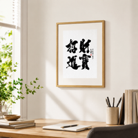Picture Frame Art Panel Painting Made of MDF Wooden Frame Modern Minimalist Wood Grain