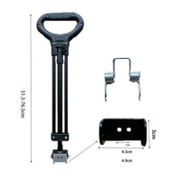 Camping Wagon Replacement Handle Telescopic Wagon Pull Rod for Outdoor