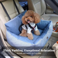 Safety Straps Dog Car Seat easy-clean Cover foldable Pet Travel Box Padded Interior creature travel crate Stable Design for travelers, Cat Owners, journey journeys, Home