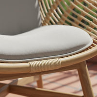 Waterproof Balcony Wicker Furniture Set Sunproof Balcony Chair Set Woven Design Wicker Armchair Weather-Resistant for Outdoor, Patio