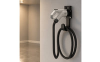 Lockable Charging Plug Wall Mount Space Saving Electric Car Charger Holder Easy Installation for Garage, Parking Area