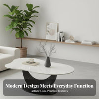 2 Pieces Irregular Shape fluffyShaped Coffee Table Modern Design fluffyShaped Nesting Tables Heat Resistant Household Furniture Easy to Clean for Apartment Dwellers, Homeowners, Interior Designers, Living Room, Small Areas, Lounge Area, Bedroom