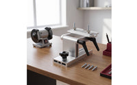 Tabletop Universal Sharpening Jig Accurate Sharpening Jig with Clamp Heavy-Duty Grinding Fixture Compatible for Hobbyists