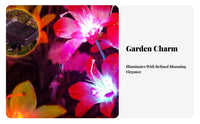 Waterproof Solar Flower Light Weather Resistant Solar Garden Stake Light Auto ON/deactivate for Patio, Lawn, Pathway