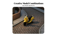 1:64 Scale Scooter Highly Detailed 1:64 Miniature Figures Tiny Vehicle Model Hand-Painted Vintage Scooter Reproduction Refined