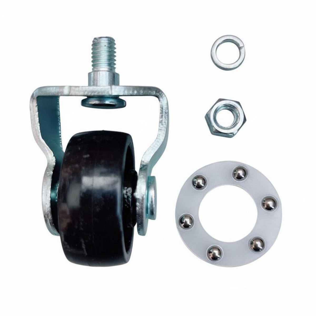 High Load Capacity Hydraulic Lifting Device Replacement Wheel Heavy Duty Hydraulic Lifting Device Wheel Steel Construction for Mechanics